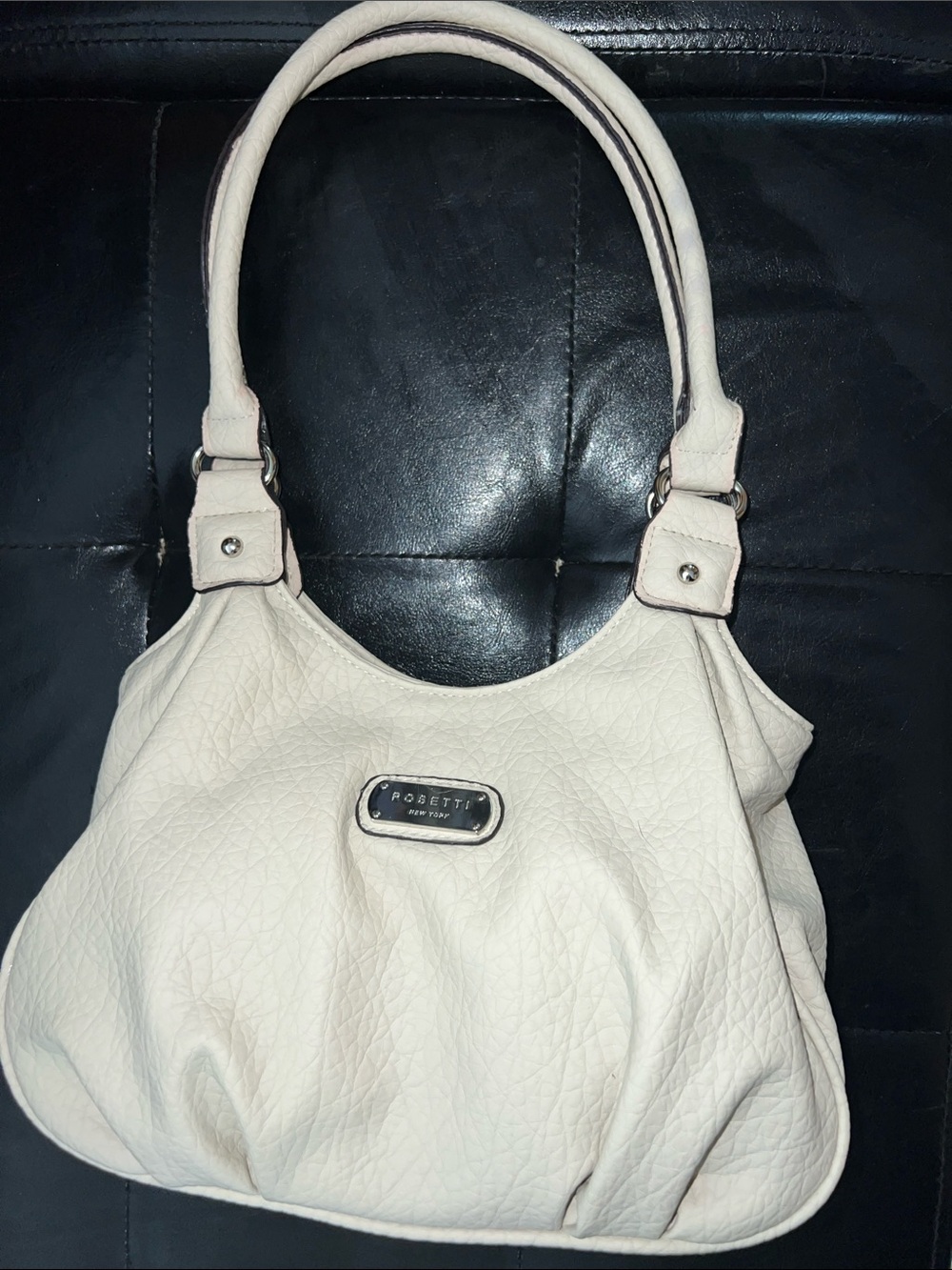 Rosetti Cream Shoulder Bag with Double Handles